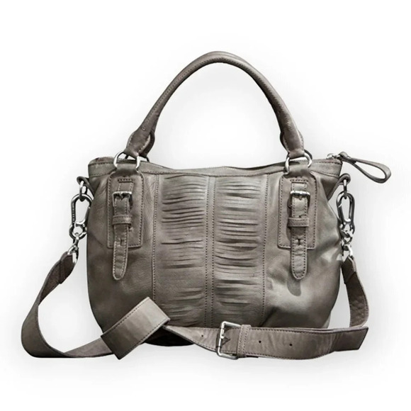 Liebeskind Handbags - Liebeskind Berlin Gine  Vintage Taupe Leather Crossbody Bag